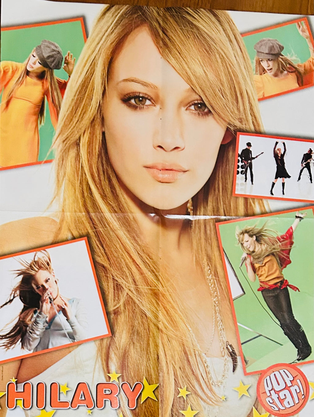 Hilary Duff Pop Star! Magazine Poster - back side