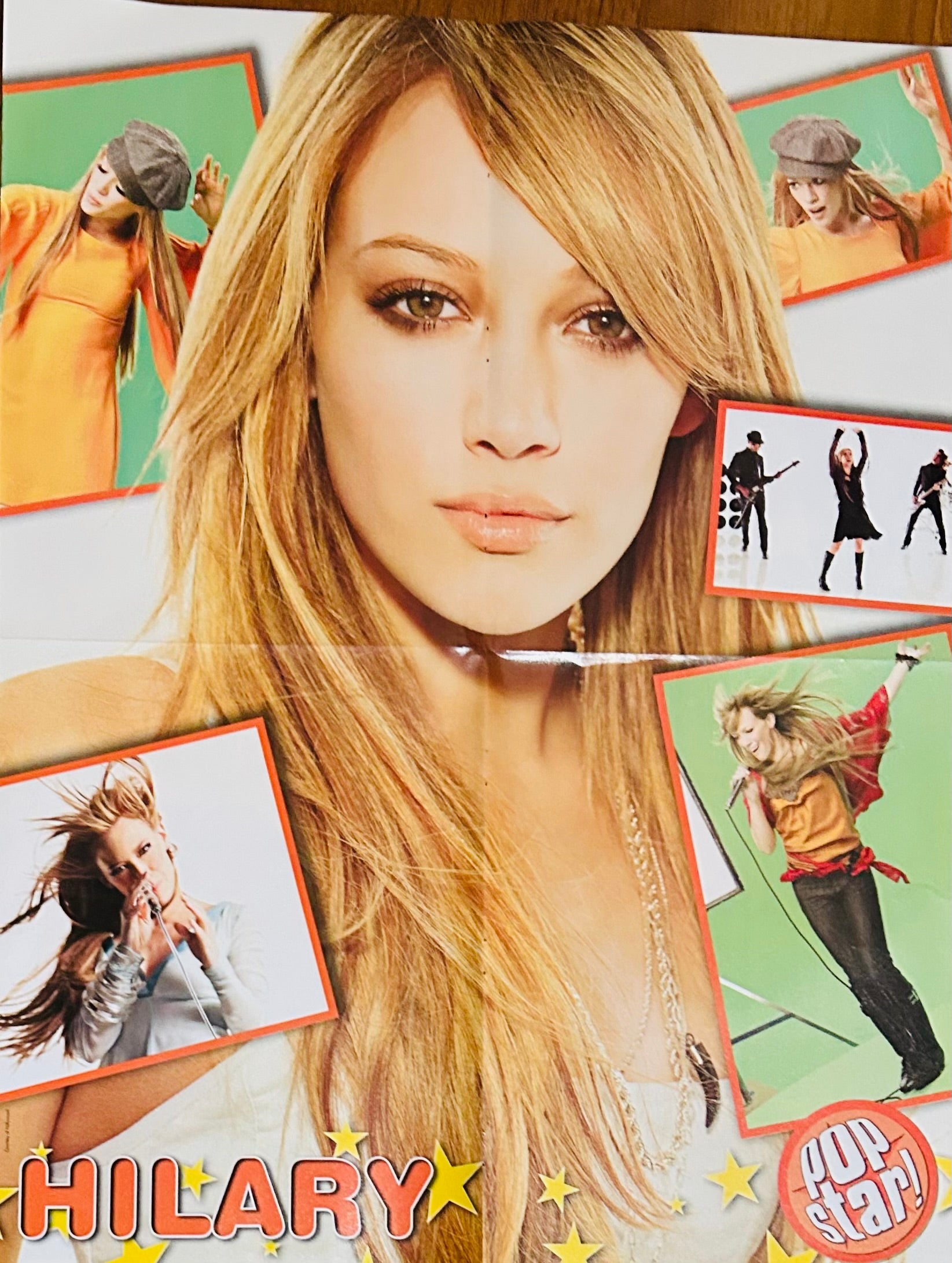 Hilary Duff Pop Star! Magazine Poster - back side