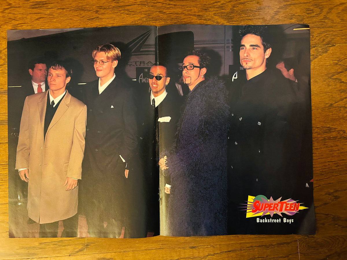 Backstreet Boys side of 1999 SuperTeen double-sided poster