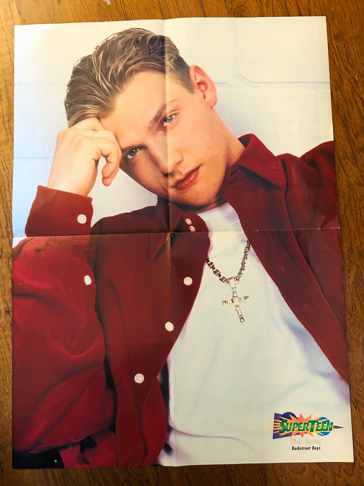 Nick Carter Backstreet Boys side of 1999 SuperTeen poster