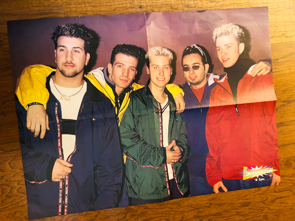 NSYNC side of 1999 SuperTeen double-sided poster