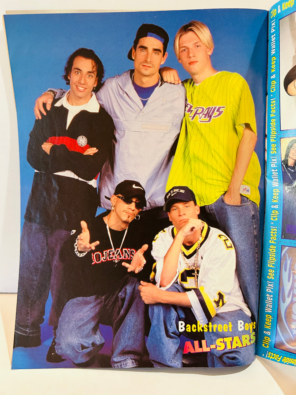 Backstreet Boys group streetwear pin-up back – Teen Beat All-Stars Summer 1999