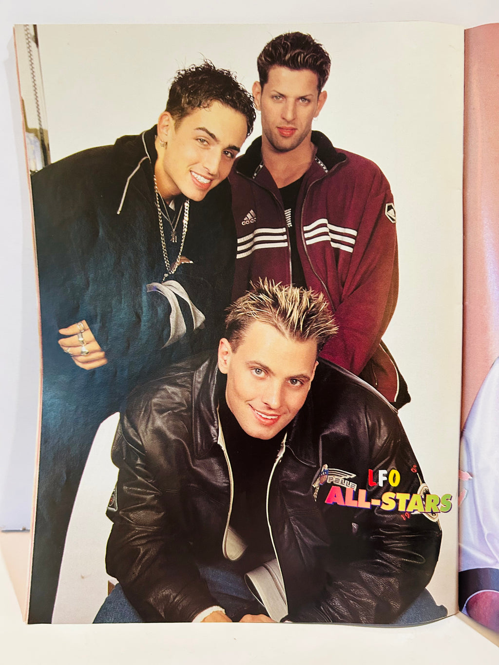 LFO Teen Beat All-Stars Summer 1999 pin-up poster page
