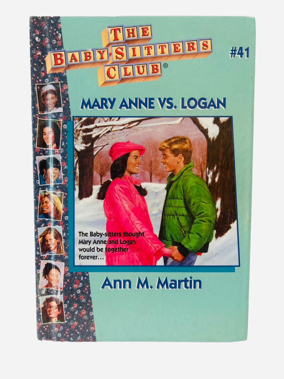 Mary Anne vs. Logan Baby-Sitters Club #41 ex-library large print hardcover cover