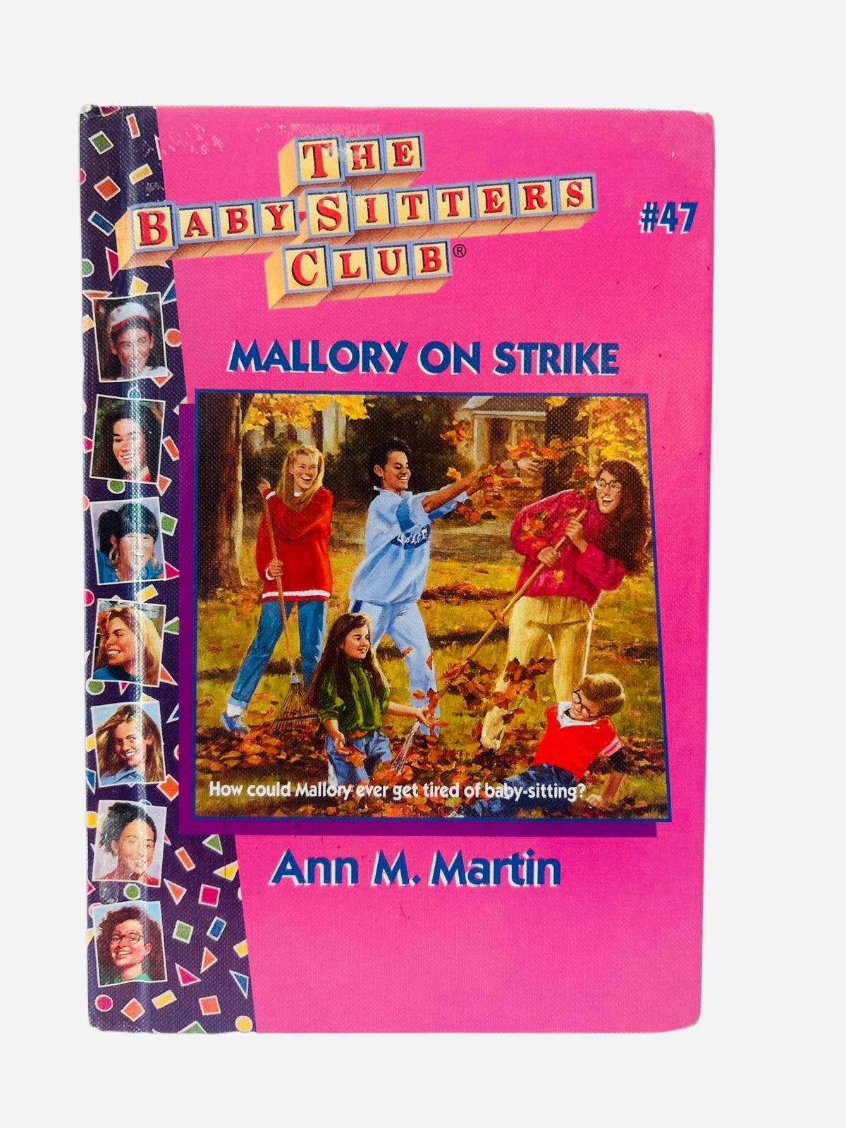 Mallory on Strike Baby-Sitters Club #47 ex-library large print hardcover cover