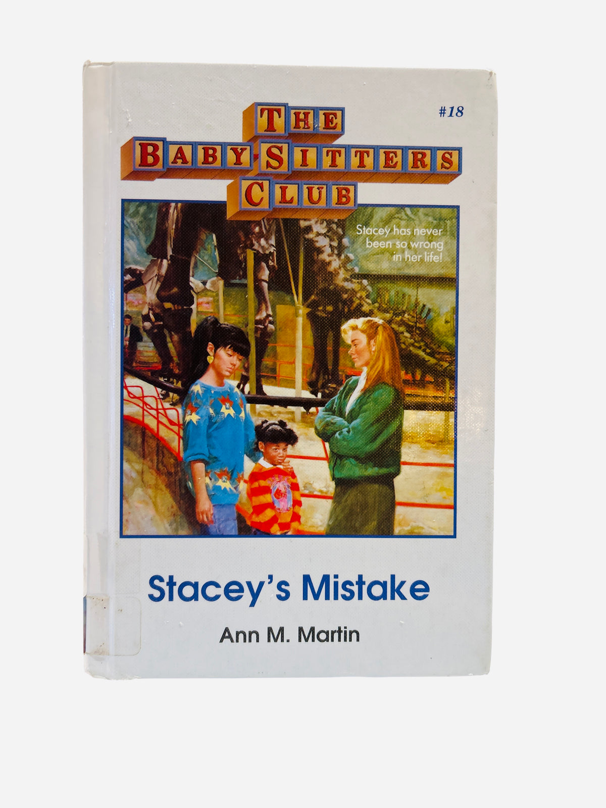 Stacey's Mistake – Baby-Sitters Club #18 ex-library hardcover front cover