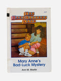 Mary Anne's Bad-Luck Mystery – Baby-Sitters Club #17 ex-library hardcover front cover
