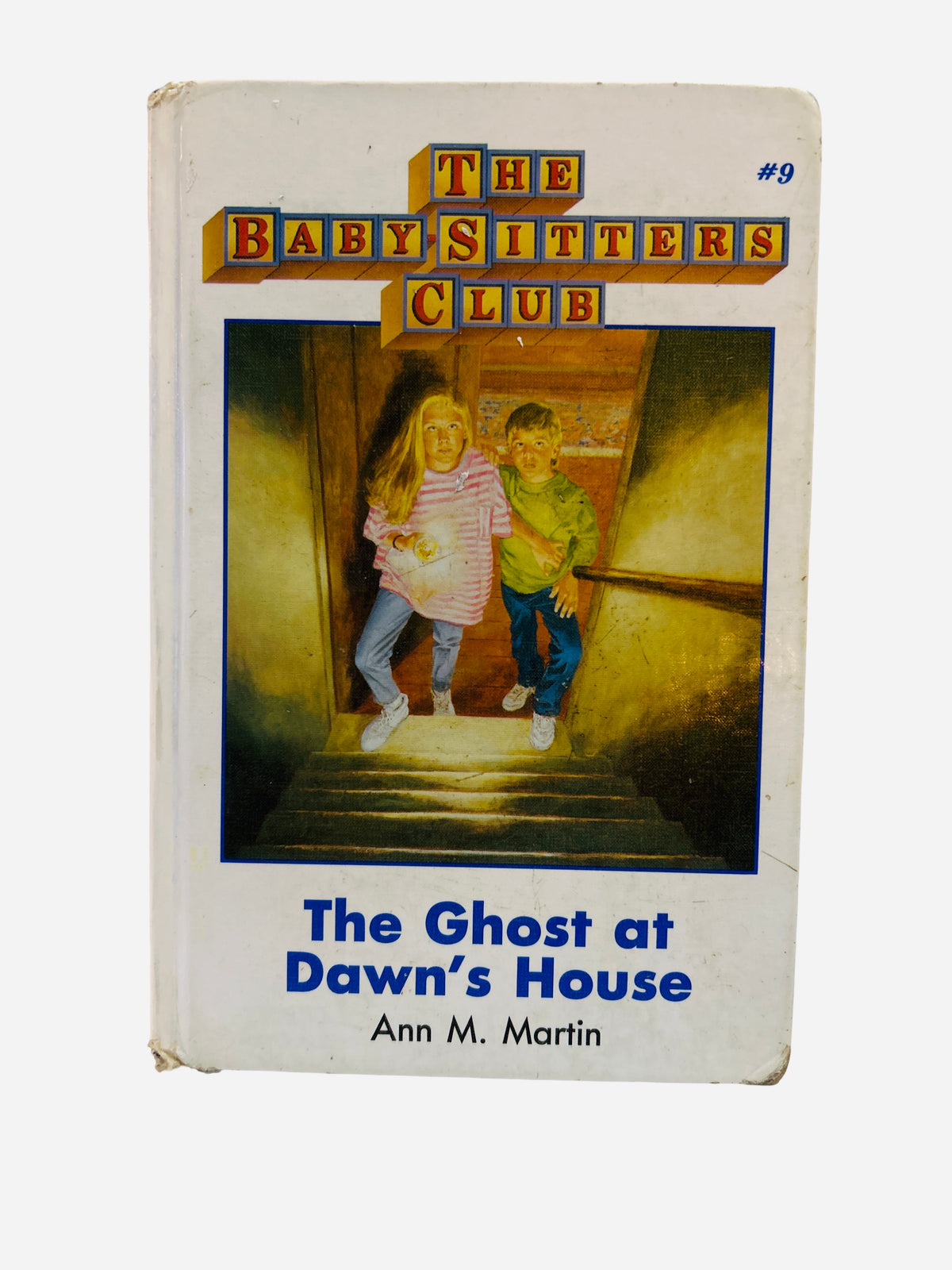 The Ghost at Dawn's House Baby-Sitters Club #9 ex-library large print hardcover cover