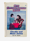 Claudia and Mean Janine Baby-Sitters Club #7 ex-library large print hardcover cover