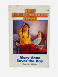 Mary Anne Saves the Day Baby-Sitters Club #4 ex-library large print hardcover cover