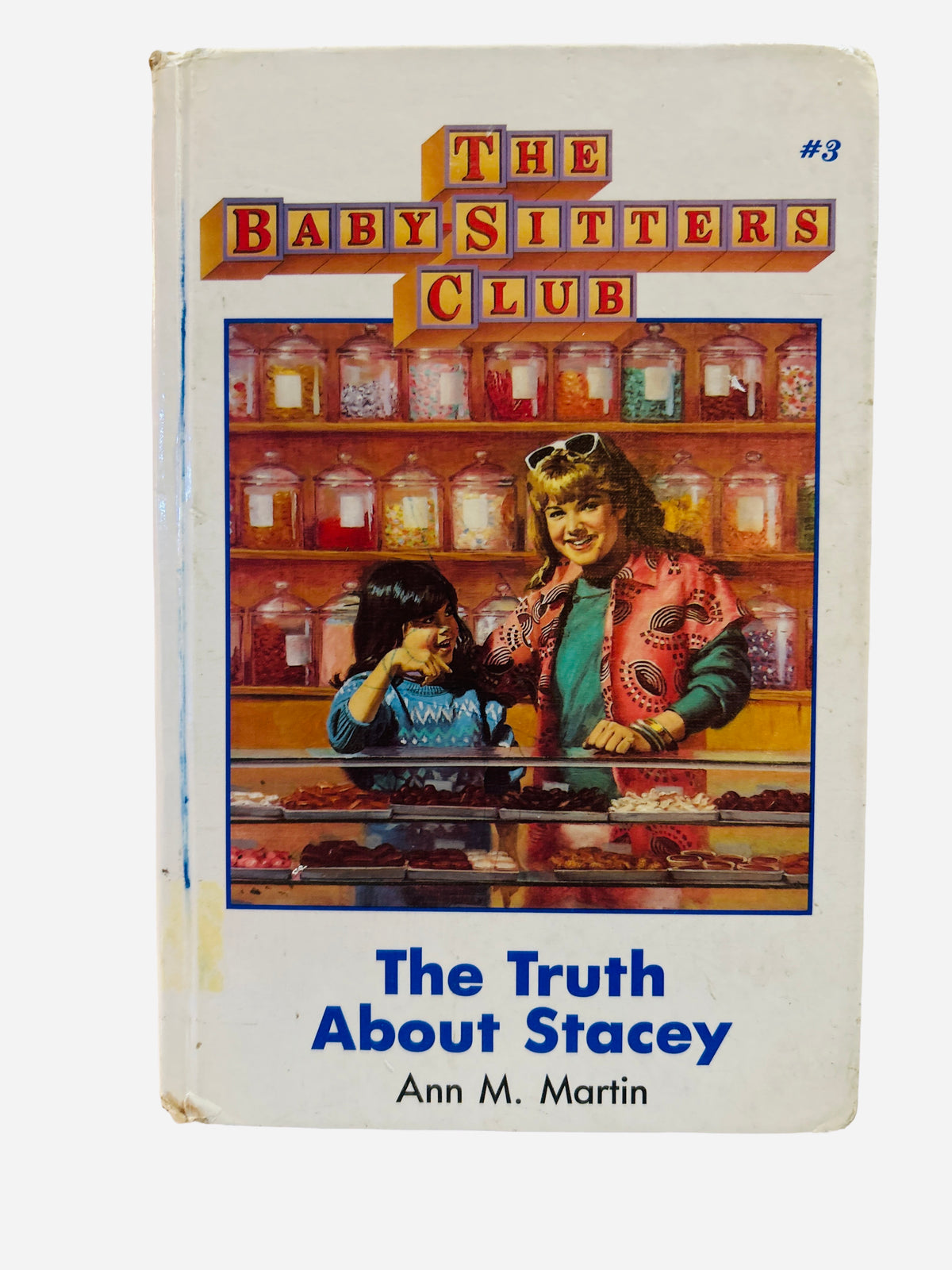 The Truth About Stacey Baby-Sitters Club #3 ex-library large print hardcover cover