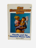 Claudia and the Phantom Phone Calls Baby-Sitters Club #2 ex-library large print hardcover cover