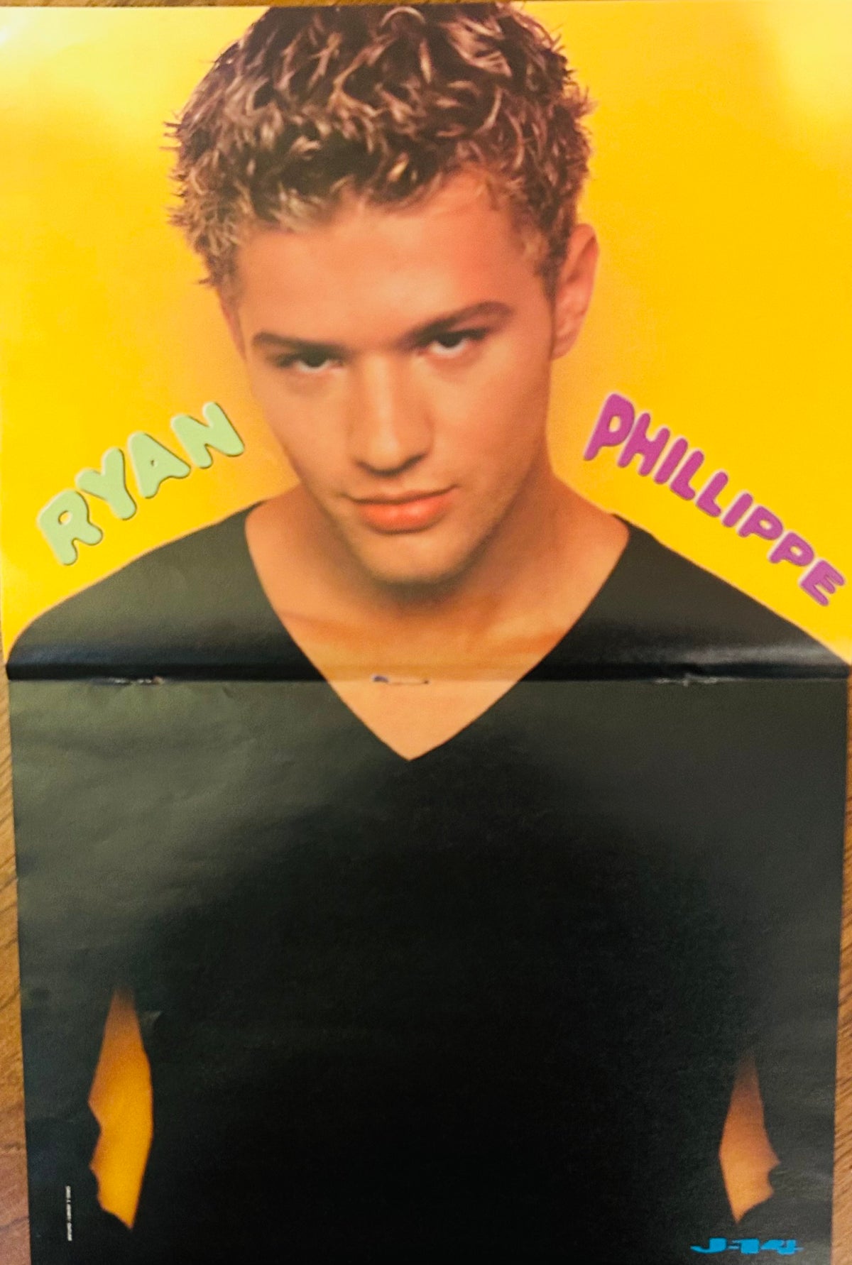 Ryan Phillippe poster 10x16 from J-14 magazine 1999 – yellow background
