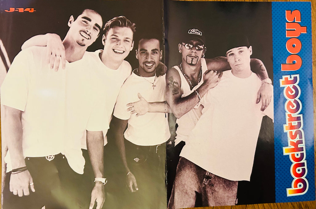 Backstreet Boys poster 10x16 from J-14 magazine 1999 – reverse side