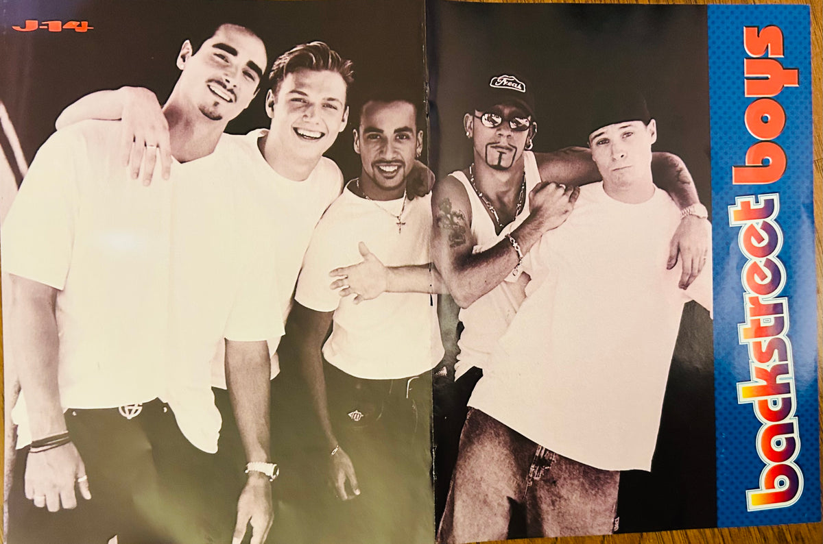 Backstreet Boys poster 10x16 from J-14 magazine 1999 – reverse side