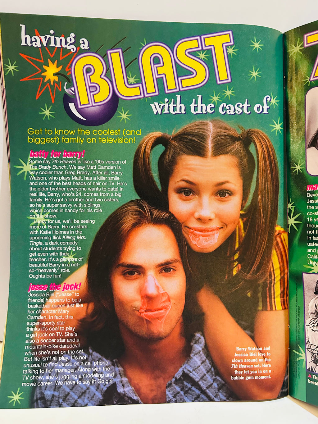 J-14 Magazine June 1999 – Ryan Phillippe feature page