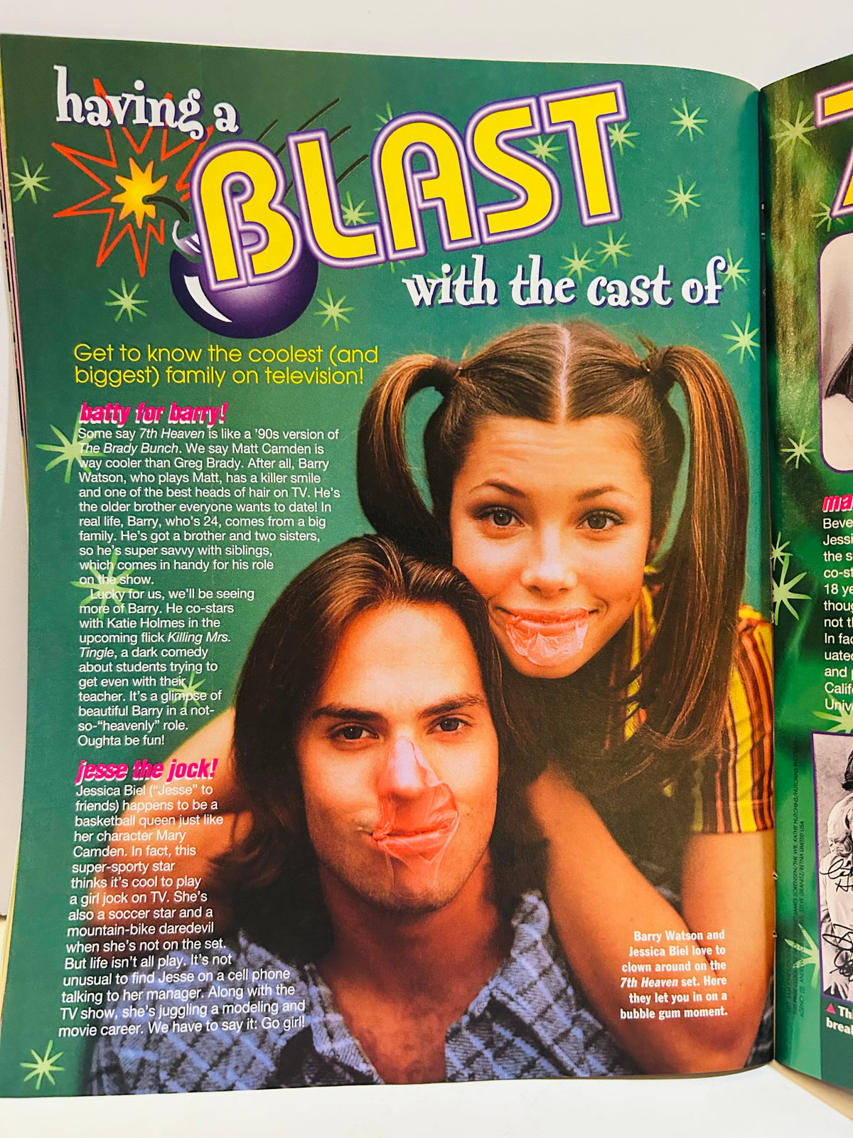 J-14 Magazine June 1999 – Ryan Phillippe feature page