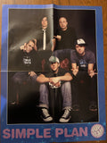 Simple Plan side of 2005 Pop Star double-sided 16x21 poster