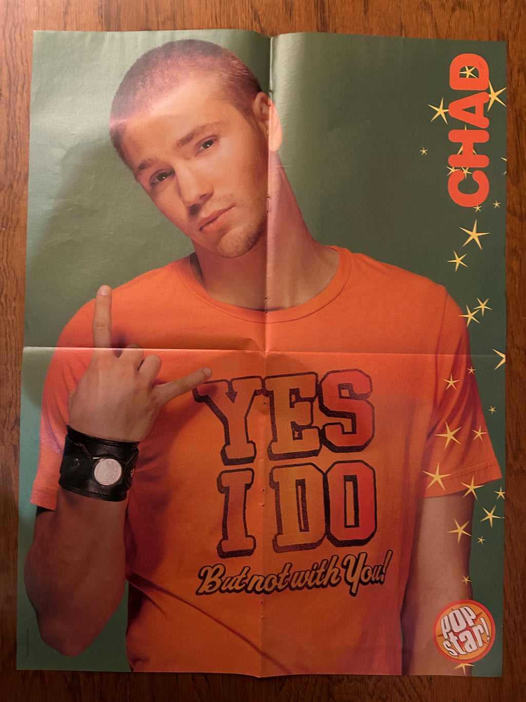 Chad side of 2005 Pop Star double-sided poster