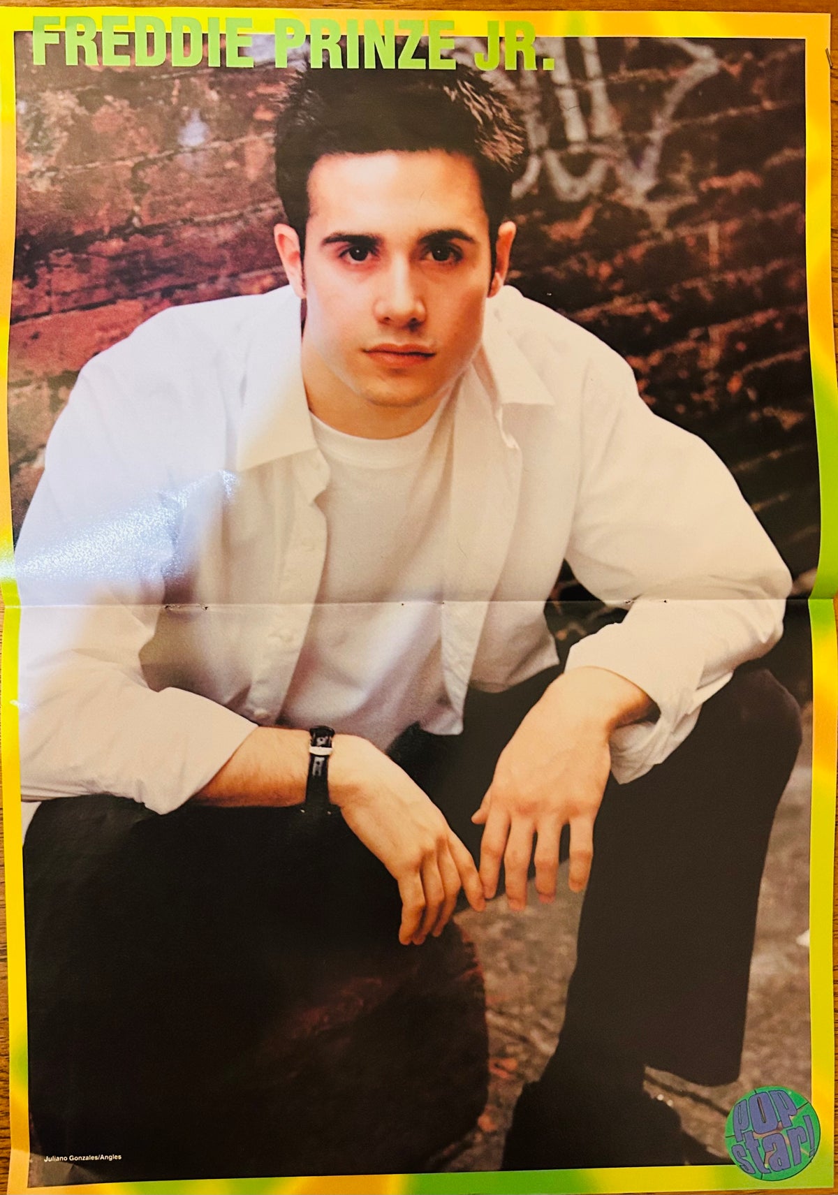 2001 Pop Star magazine poster featuring Freddie Prinze Jr.