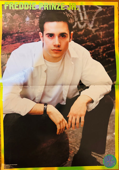 2001 Pop Star magazine poster featuring Freddie Prinze Jr.