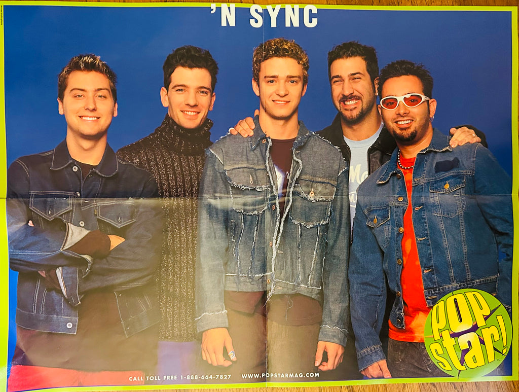 2001 Pop Star magazine poster featuring 'N Sync