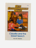 Claudia and the Great Search – Baby-Sitters Club #33 ex-library hardcover front cover