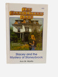 Stacey and the Mystery of Stoneybrook – Baby-Sitters Club #35 ex-library hardcover front cover