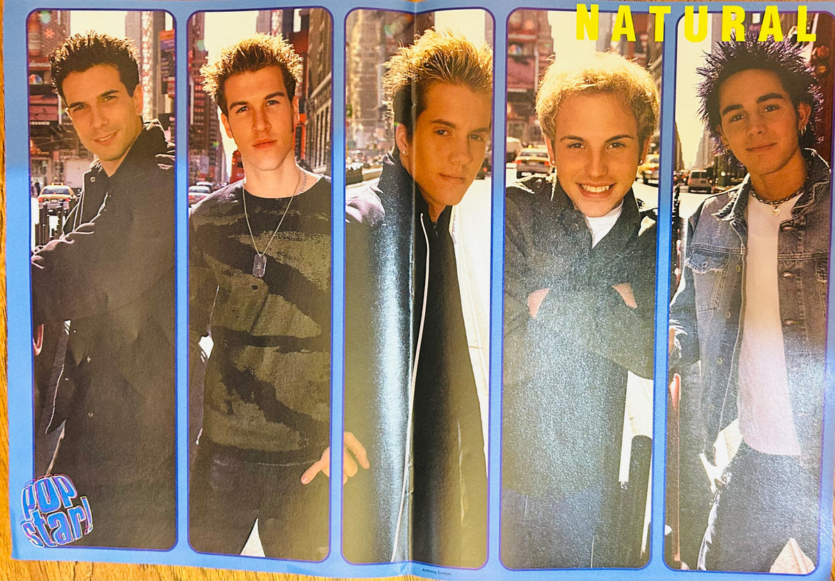 Pop Star magazine double-sided poster featuring Raz-B and B2K