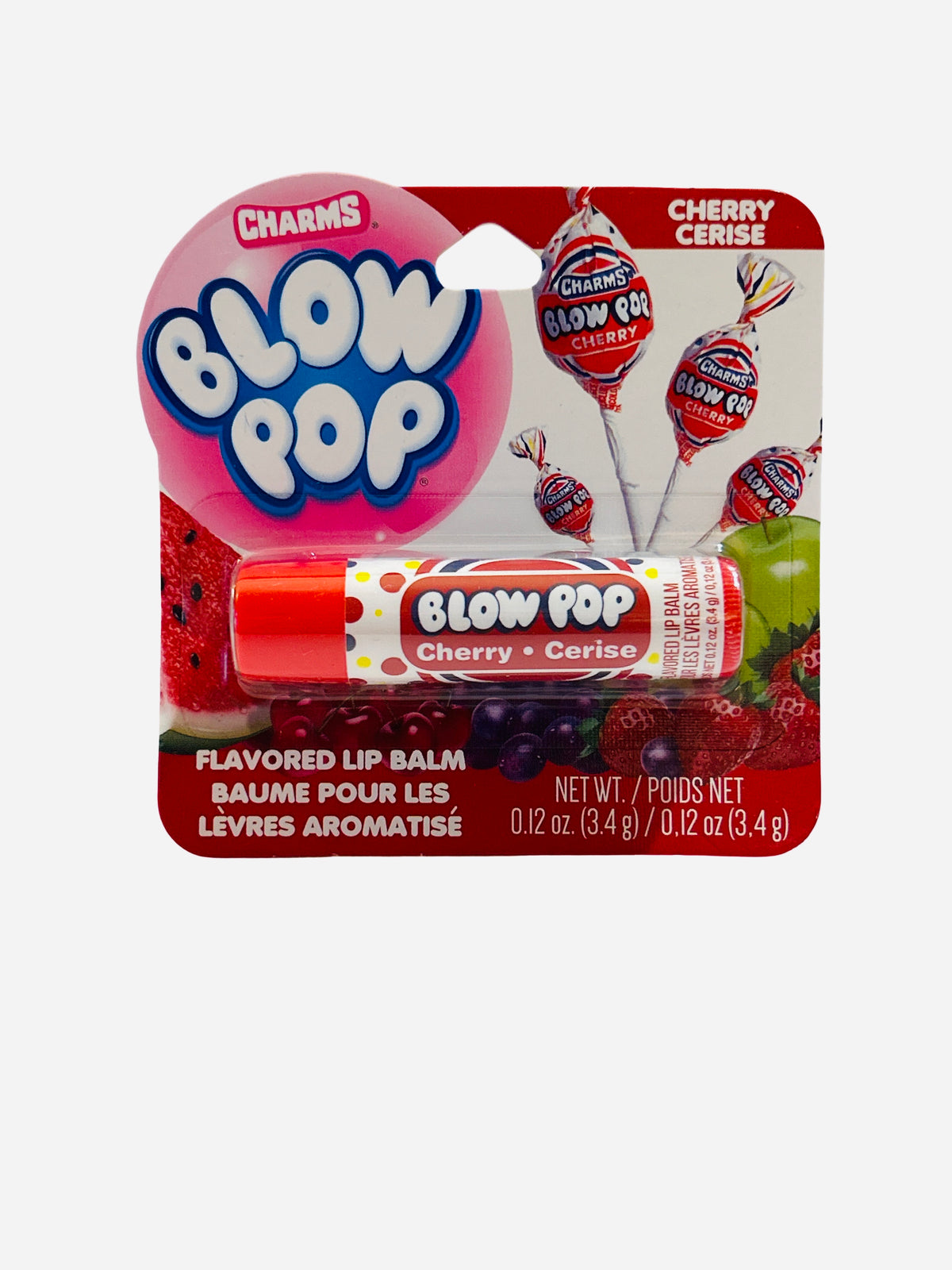Charms Blow Pop Cherry Flavored Lip Balm - 0.12 oz