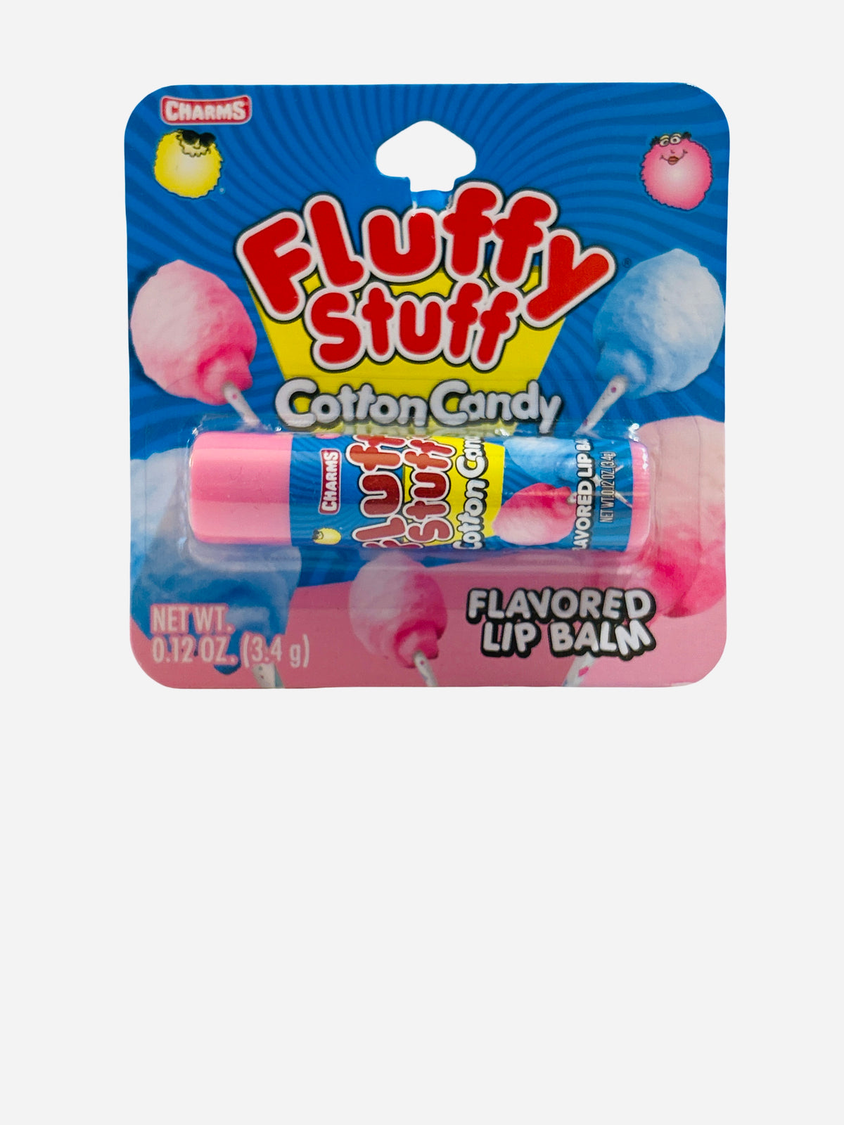 Charms Fluffy Stuff Cotton Candy Flavored Lip Balm - 0.12 oz