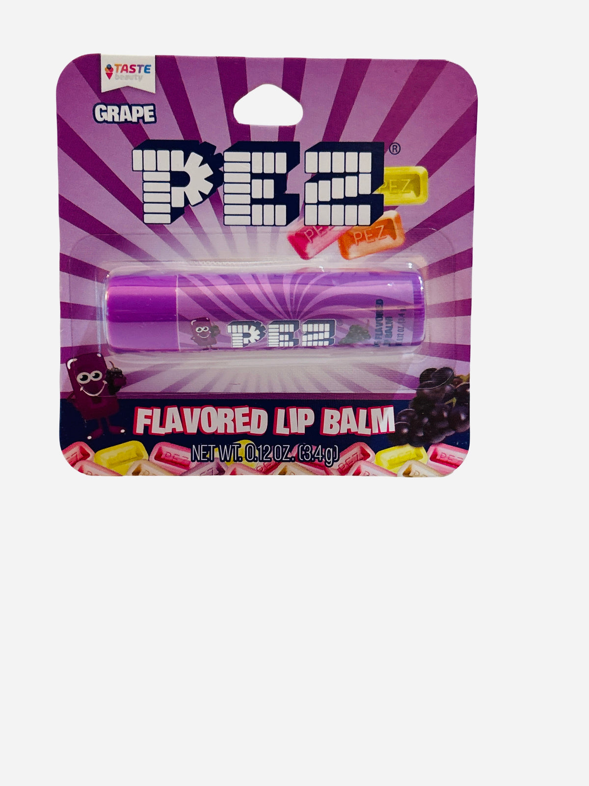 PEZ Grape Flavored Lip Balm - 0.12 oz
