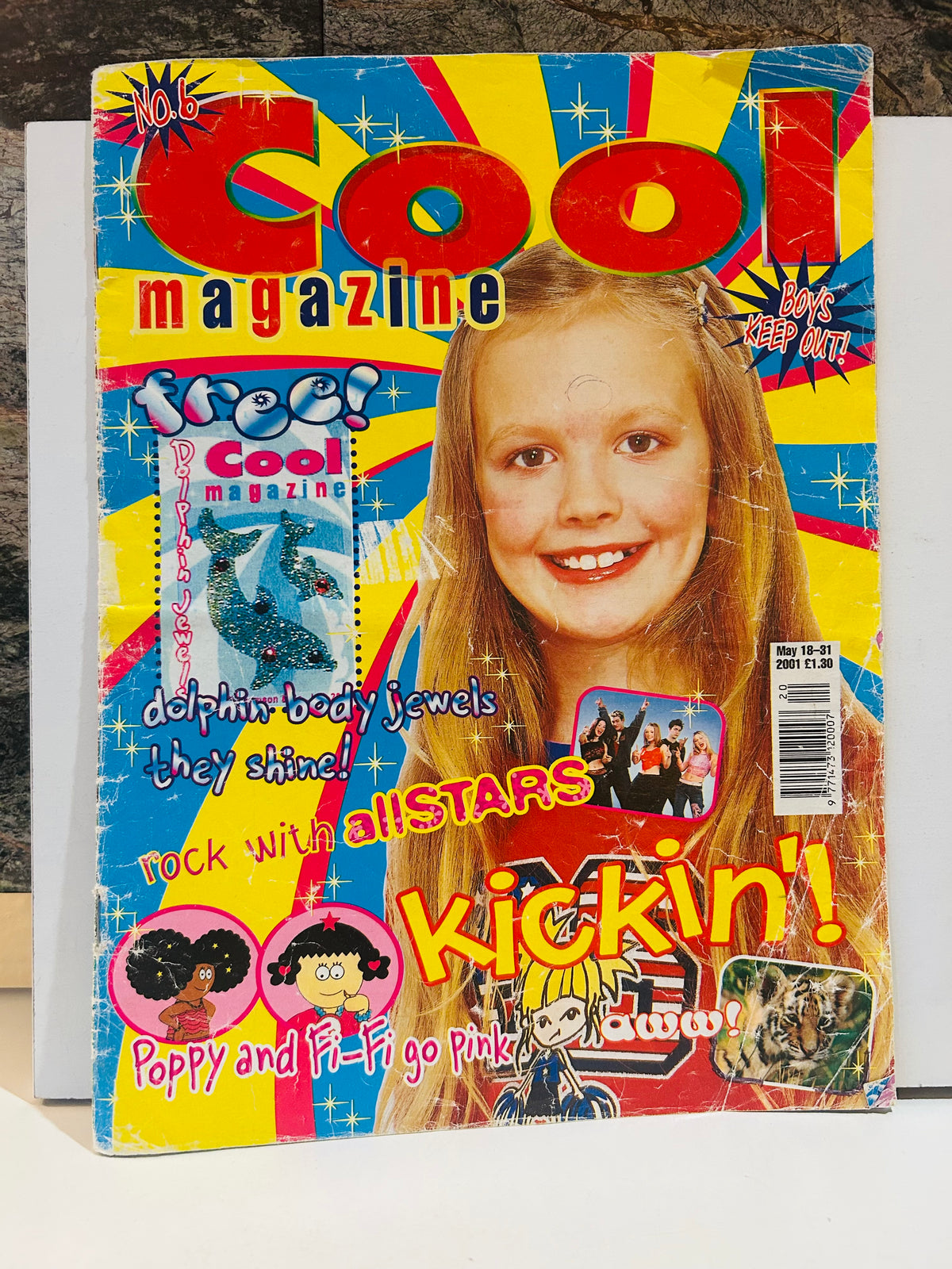 Worn colorful Cool magazine No. 6 May 2001 front cover