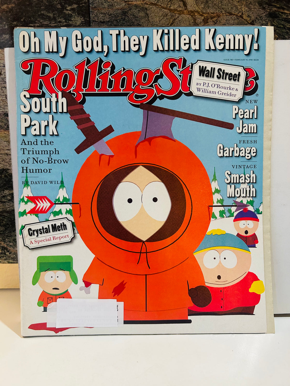 1998 Rolling Stone Oh My God They Killed Kenny South Park magazine cover