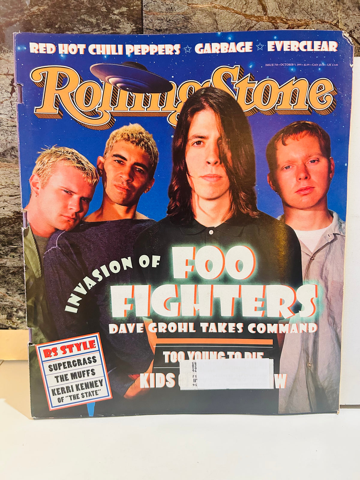 Rolling Stone Invasion of Foo Fighters magazine front cover with Dave Grohl