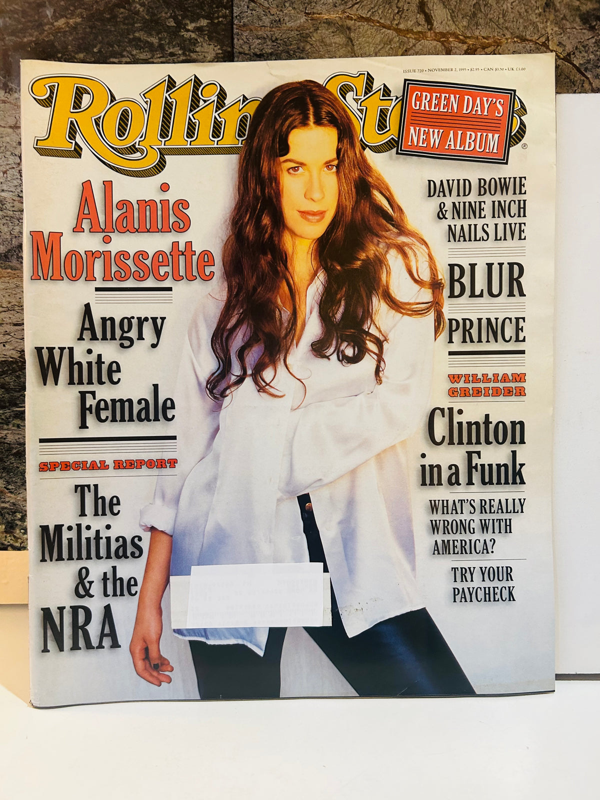 1995 Rolling Stone Angry White Female Alanis Morissette front cover