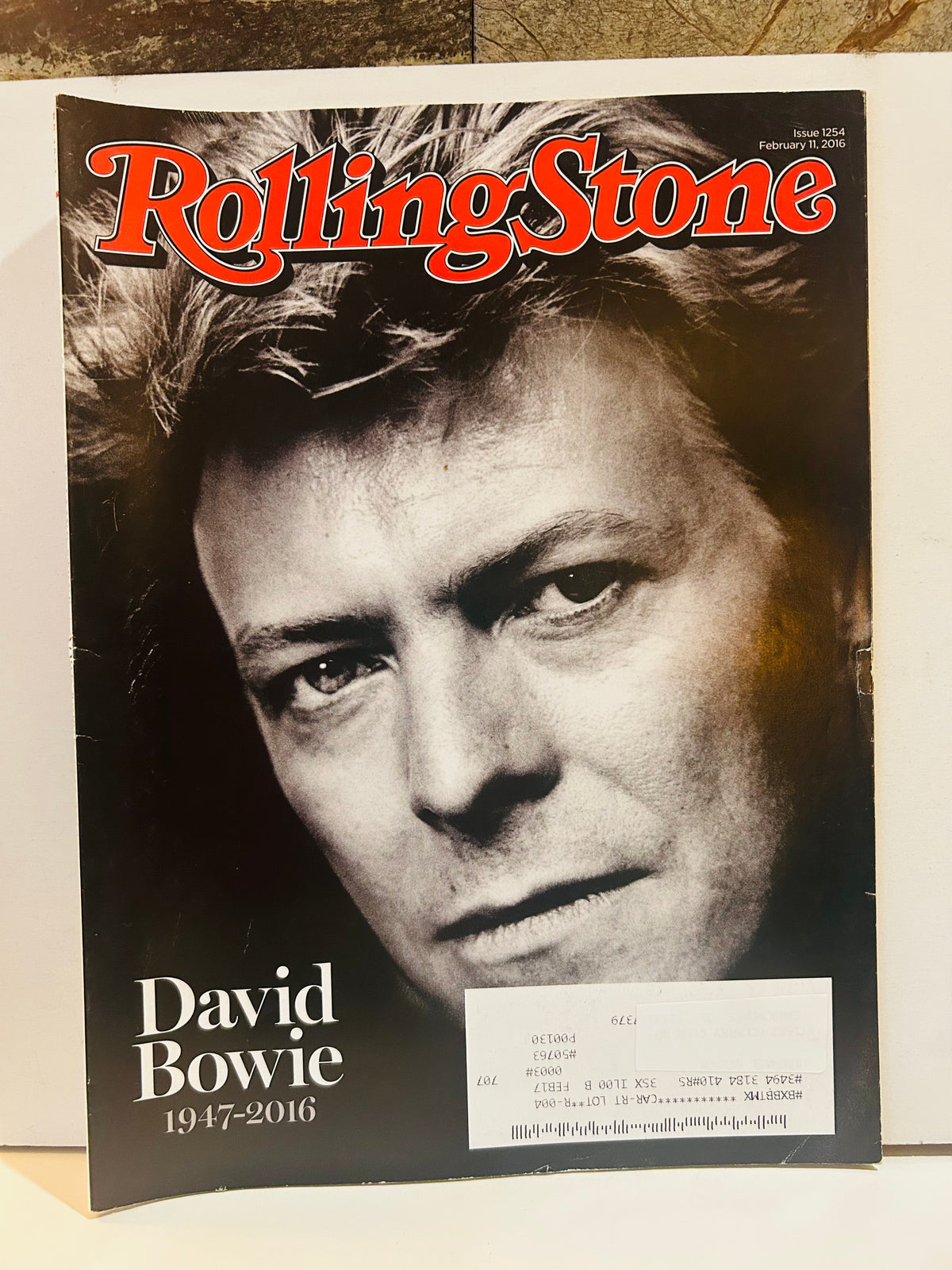 Rolling Stone February 11 2016 issue 1254 David Bowie cover with mailing label