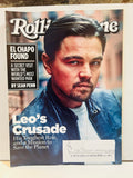 Rolling Stone January 28 2016 Leonardo DiCaprio Leo's Crusade cover with mailing label