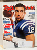 Rolling Stone September 10 2015 issue 1243 Andrew Luck NFL cover with mailing label