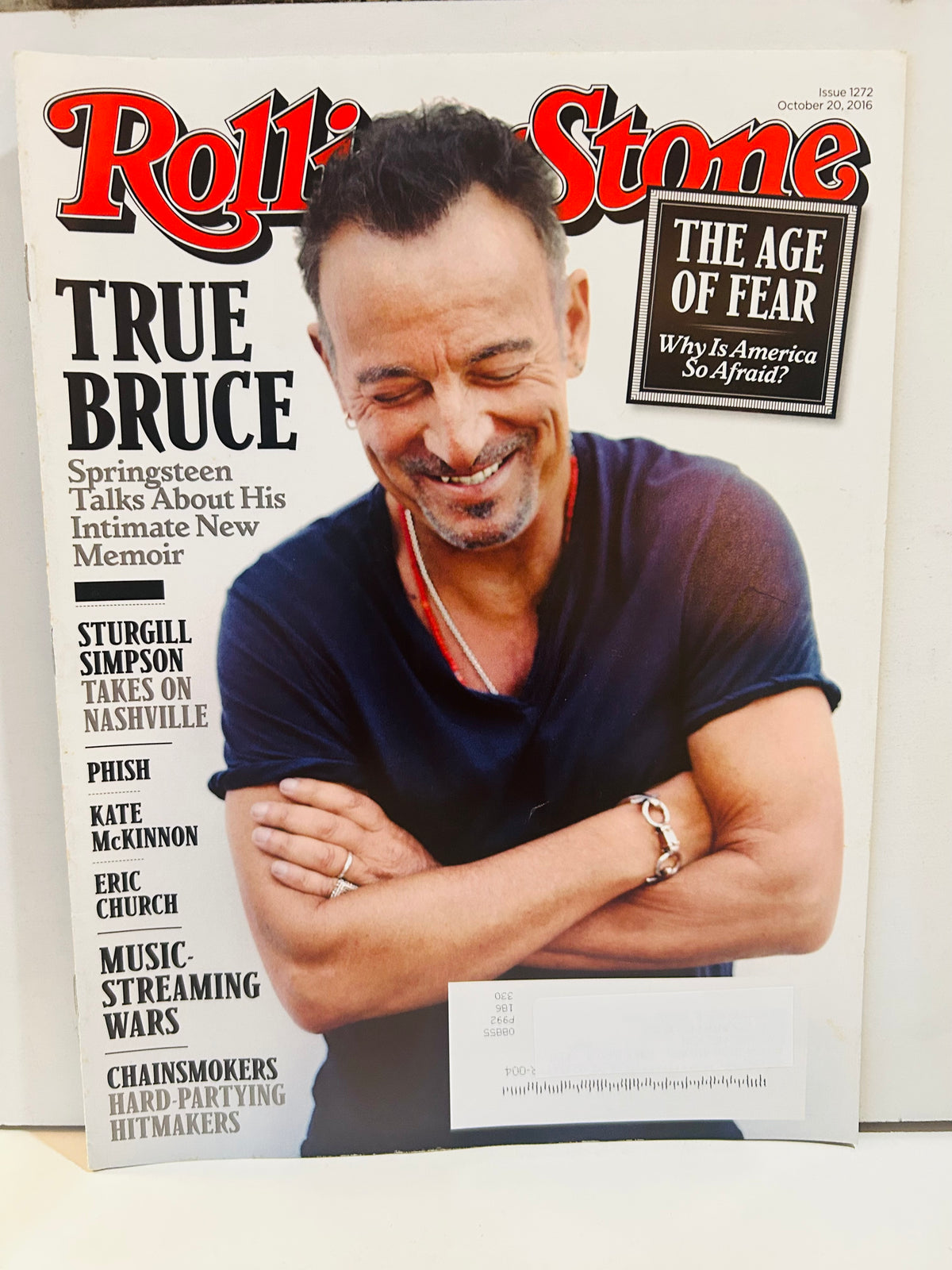 Rolling Stone October 20 2016 issue 1272 Bruce Springsteen cover with mailing label