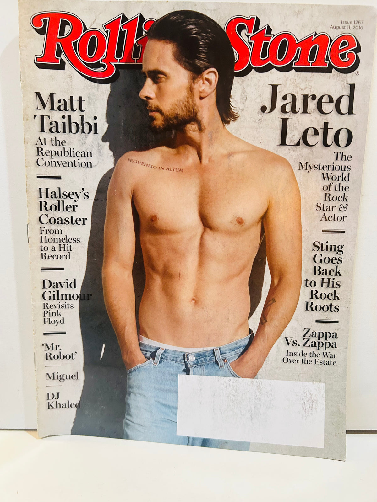 Rolling Stone August 11 2016 issue 1267 Jared Leto cover with mailing label