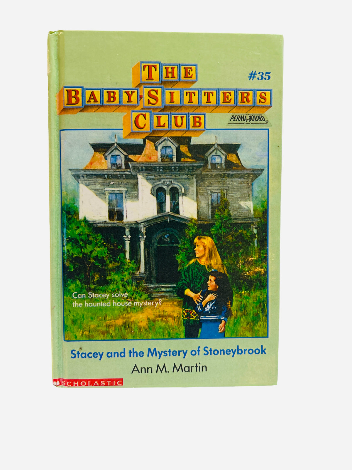 Stacey and the Mystery of Stoneybrook Ex-Library Hardcover – Baby-Sitters Club #35 by Ann M. Martin