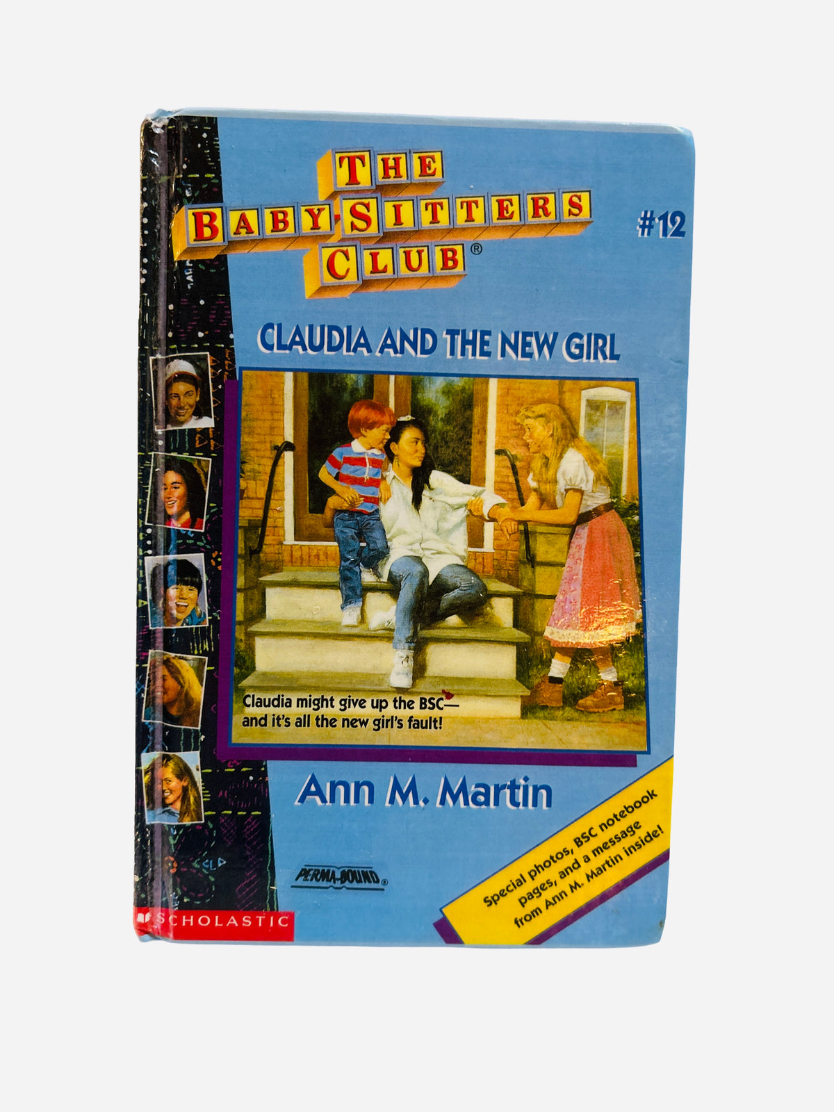 Claudia and the New Girl Ex-Library Hardcover – Baby-Sitters Club #12 by Ann M. Martin, special edition with photos & author message inside