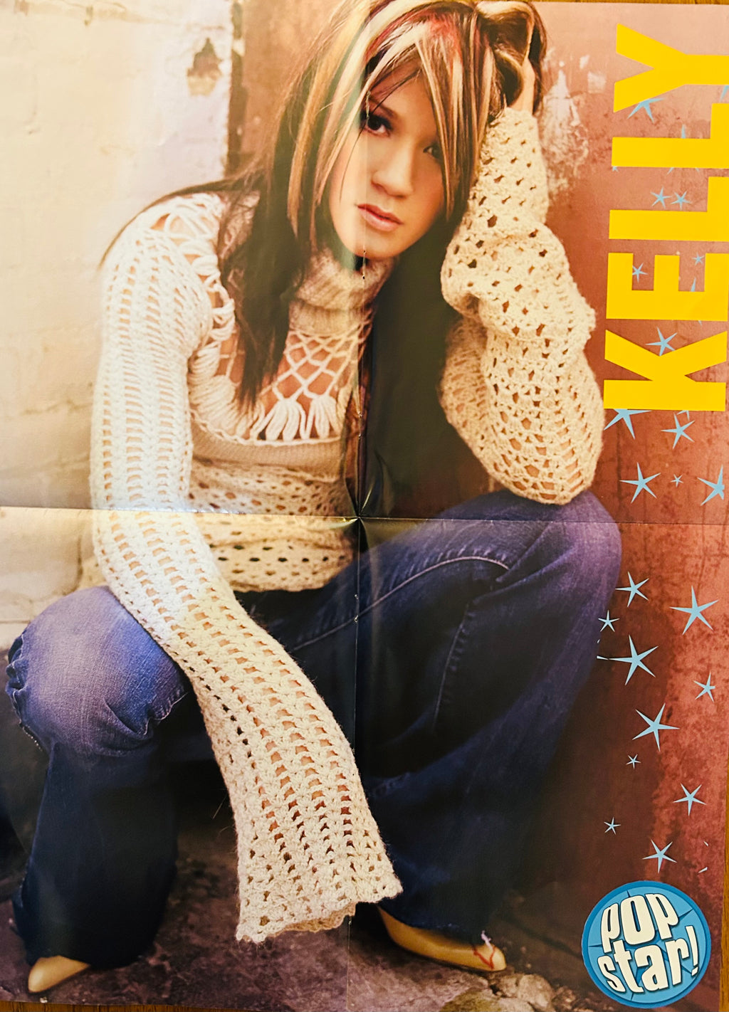Pop Star double-sided poster featuring Kelly Clarkson