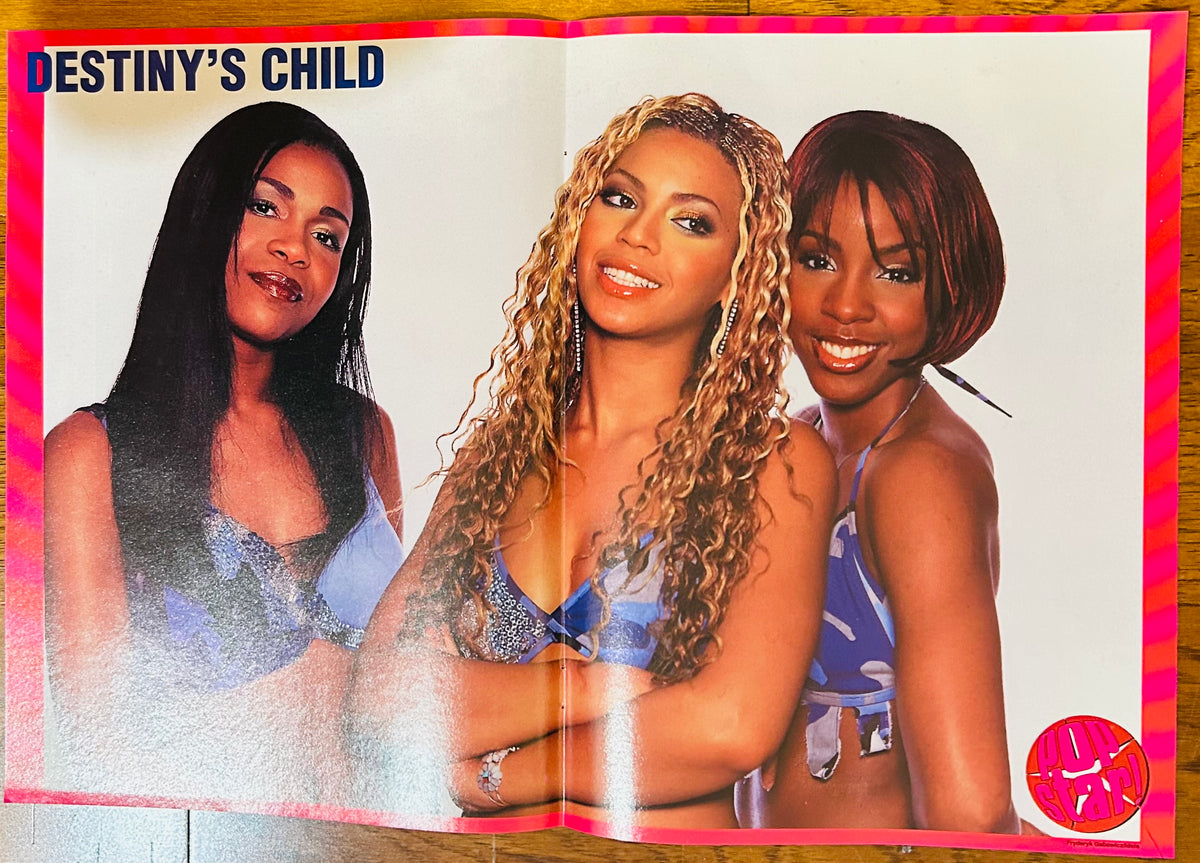 Destiny's Child Pop Star! Magazine double-sided poster 11x16 - Side B