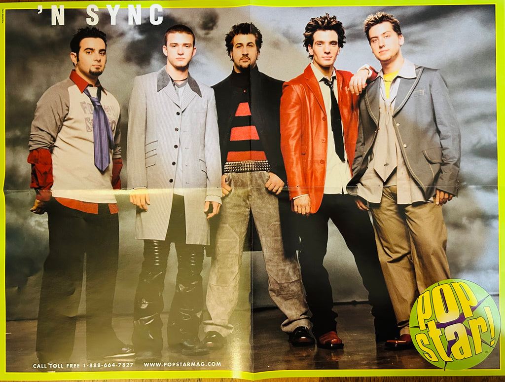 NSYNC Pop Star! Magazine double-sided poster 16x21 - Side A