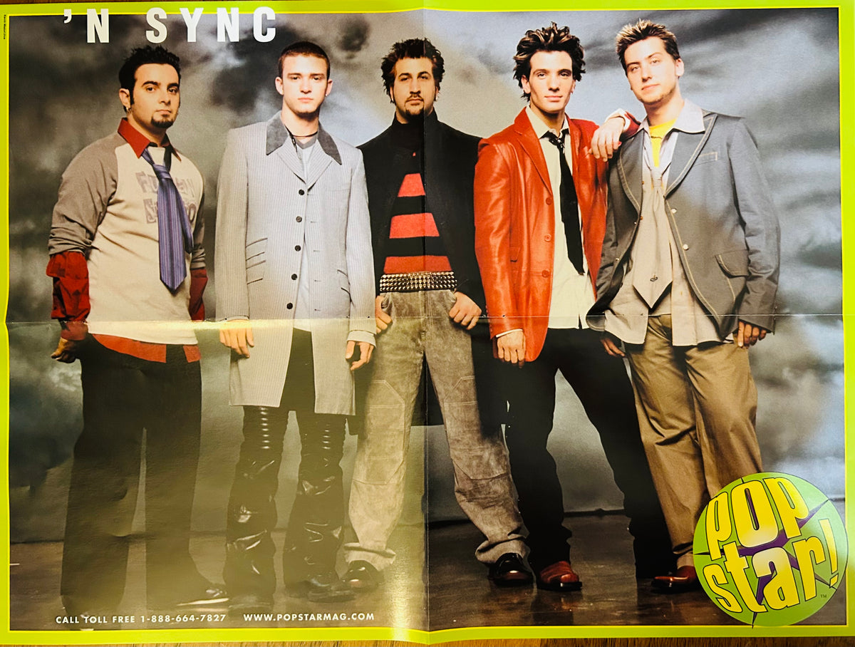 NSYNC Pop Star! Magazine double-sided poster 16x21 - Side A