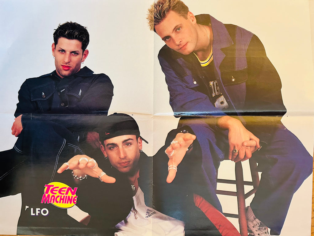 LFO Teen Machine studio trio poster side