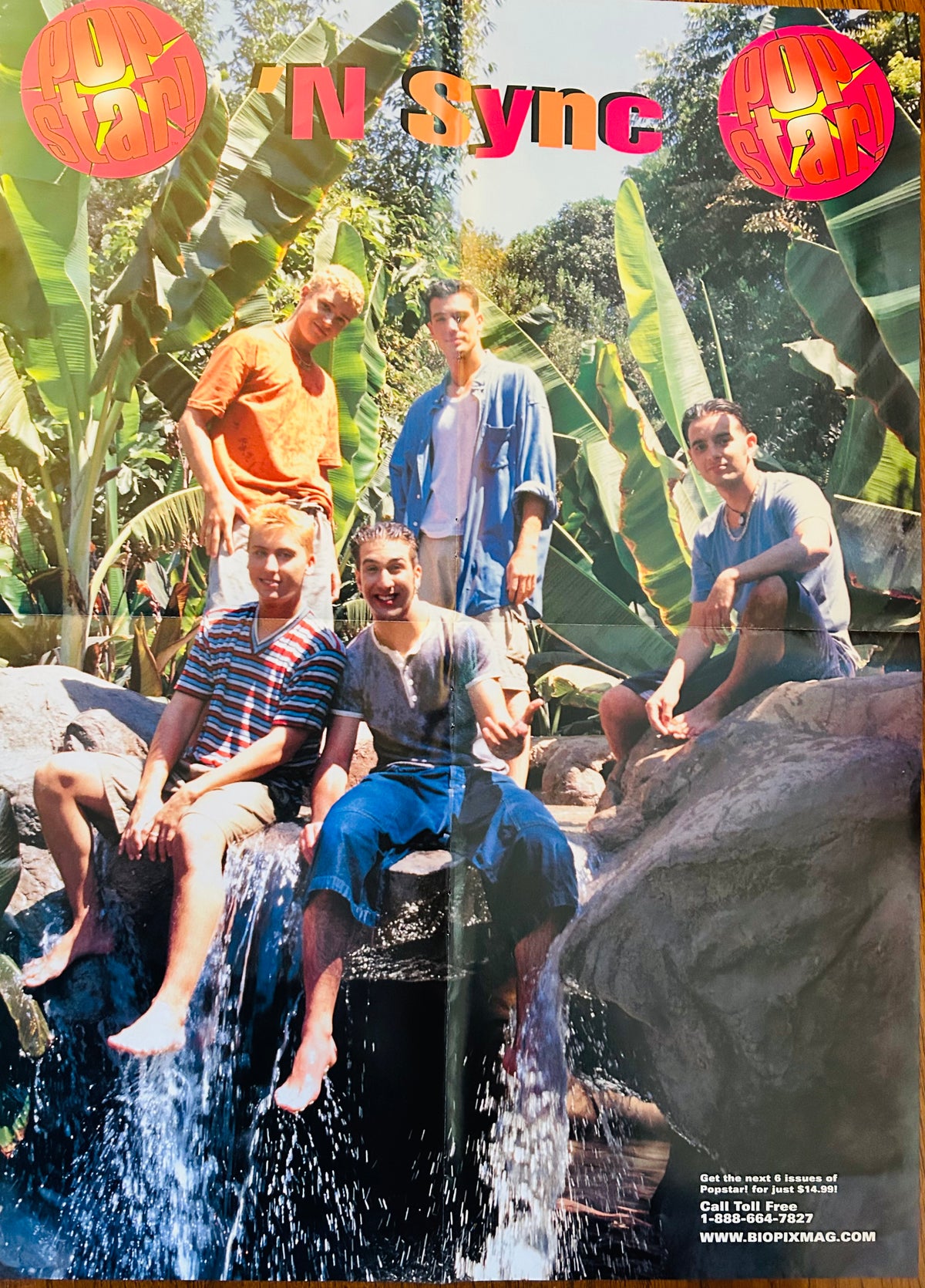 NSYNC beach group Popstar poster side