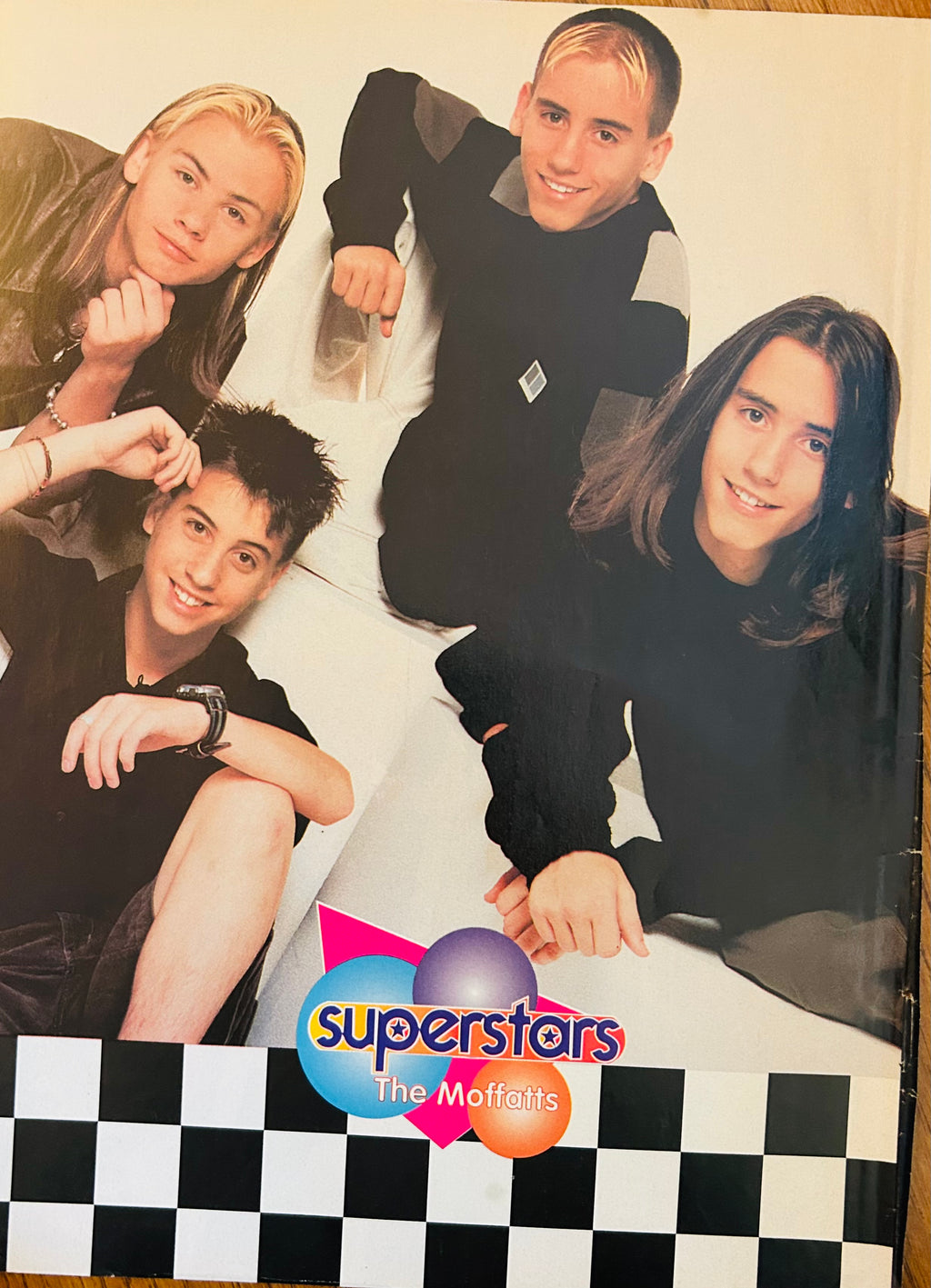 NSYNC Superstars waterfront group photo side of pinup